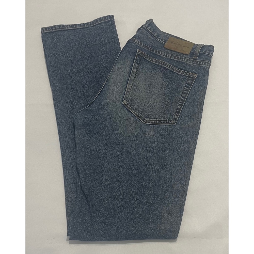 Calvin Klein Jeans Womens Size 11 Medium Wash Bootcut Stretch Denim Blue Jeans